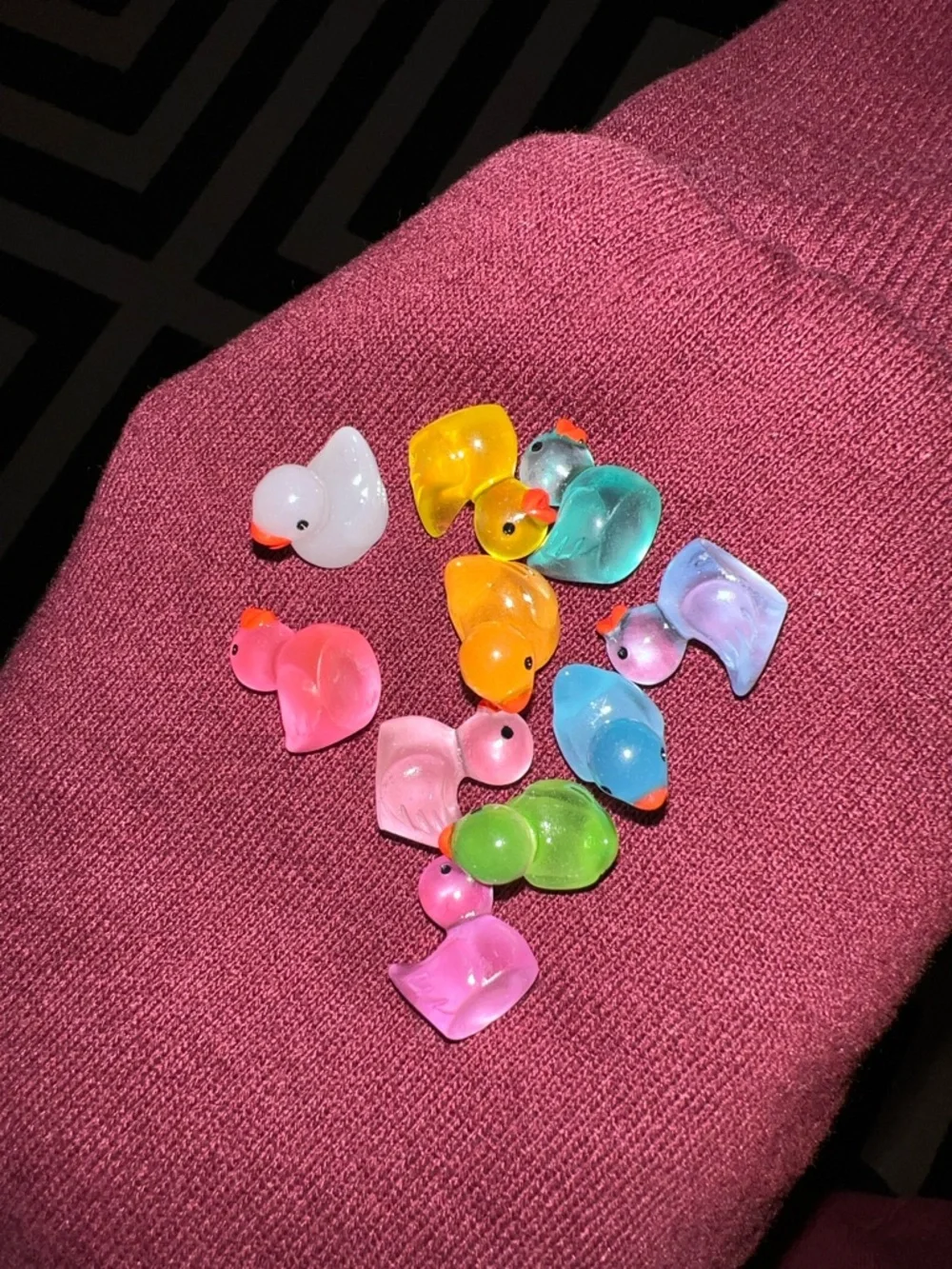 Assorted Mini Acrylic Ducks - Bright Multi-Color - Picture 2 of 9